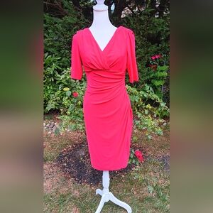 Ralph Lauren bright red dress -- size 4